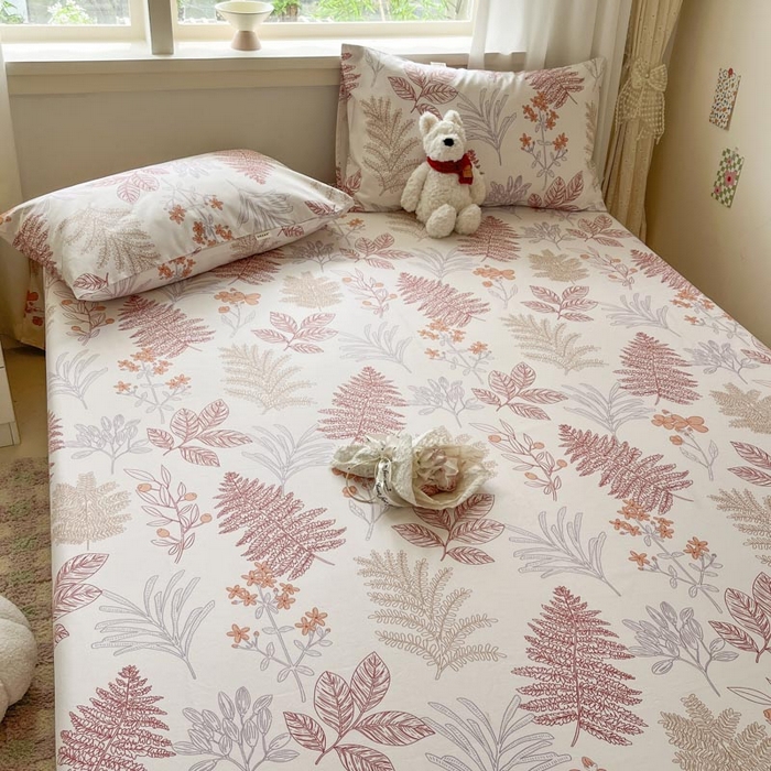 91家纺网 家纺一手货源 找家纺 新印象2025新款直角纯棉老粗布套件 床单款老粗布 -相思语