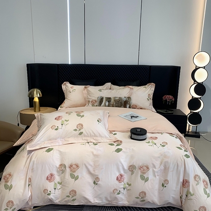 91家纺网 家纺一手货源 找家纺 （总）莱豫家纺 2025新款50支长绒棉数码印花四件套