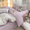 91家纺网 家纺一手货源 找家纺 一比一家纺 2025新款针织双层纱床盖四件套 紫色香氛