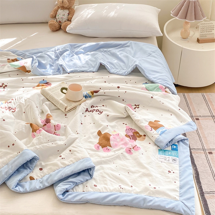 91家纺网 家纺一手货源 找家纺 梵蒂莎 2025云朵棉棉花夏被靠谱小狗