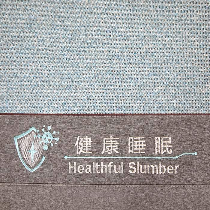 91家纺网 家纺一手货源 找家纺 席都凉席工厂店 2025年新款刺绣加厚双面印尼藤席-健康睡眠 湖水蓝