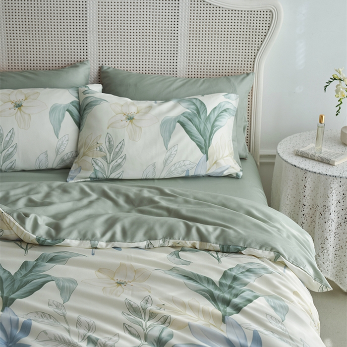 91家纺网 家纺一手货源 找家纺 （总）时年家纺 2025新款莱赛尔天丝印花系列四件套