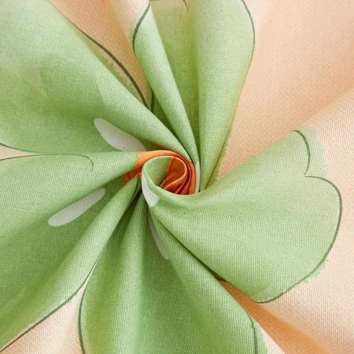 91家纺网 家纺一手货源 找家纺 棉乐町家居 2025新款锦柔老粗布印花床笠 余音