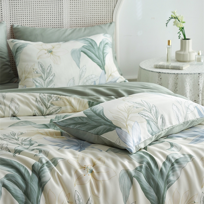 91家纺网 家纺一手货源 找家纺 （总）时年家纺 2025新款莱赛尔天丝印花系列四件套