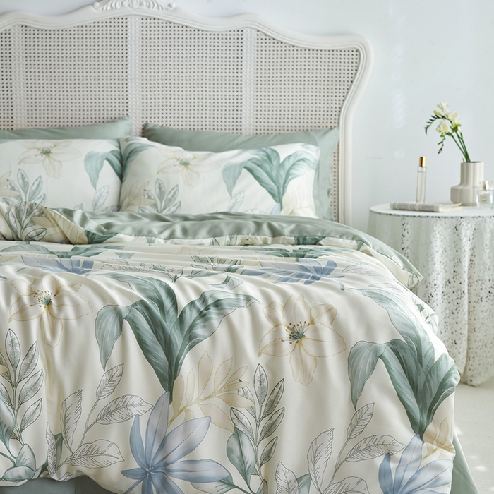 91家纺网 家纺一手货源 找家纺 （总）时年家纺 2025新款莱赛尔天丝印花系列四件套