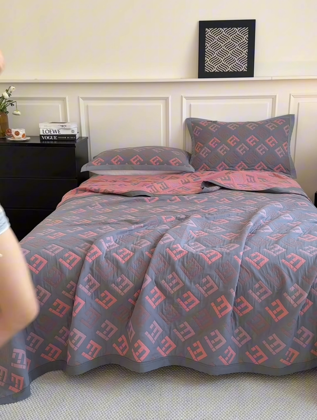 91家纺网 家纺一手货源 找家纺 棠薇家纺 2025新款60S长绒棉纯棉纱布毛巾被 灵动旋律