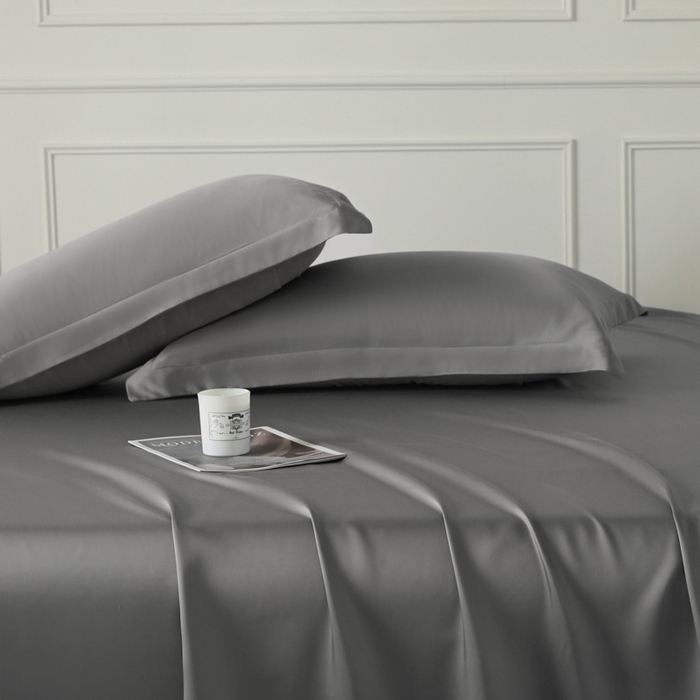 91家纺网 家纺一手货源 找家纺 涵宸2025新款天丝-天丝棉-纯色单枕套-场景1 枕套-星夜灰