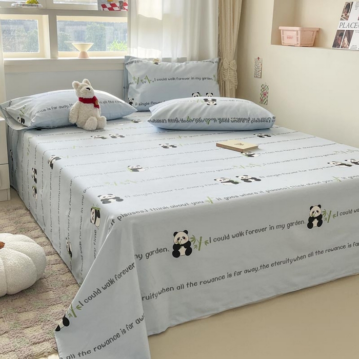 91家纺网 家纺一手货源 找家纺 新印象2025新款直角纯棉老粗布套件 床单款老粗布 -盼达