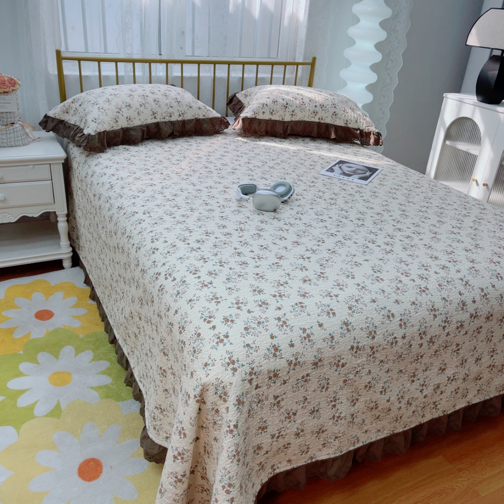 91家纺网 家纺一手货源 找家纺 暖居 2025春夏款高温砂洗棉花床盖三件套被套四件套同款纯棉夏被空调被四季 墨尔本