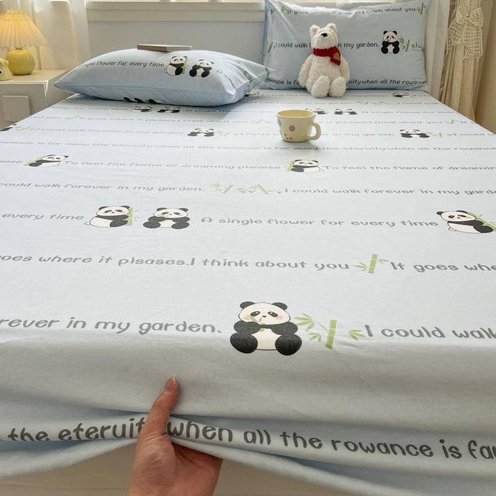 91家纺网 家纺一手货源 找家纺 新印象2025新款直角纯棉老粗布套件 床笠款 老粗布 -盼达