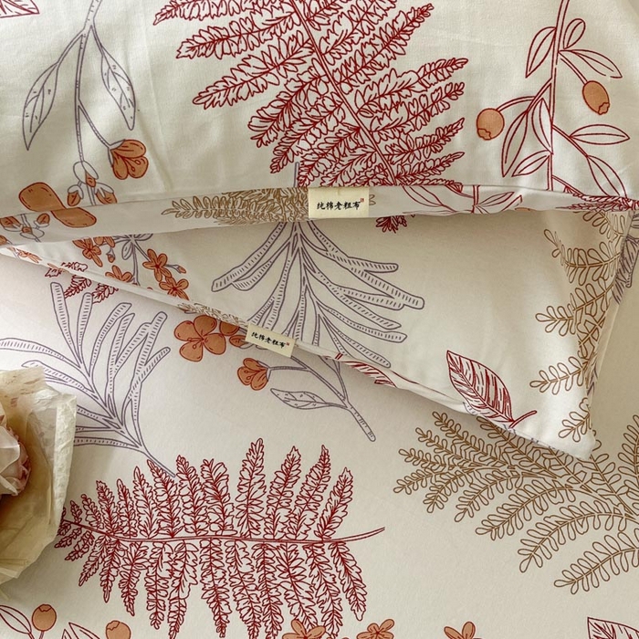 91家纺网 家纺一手货源 找家纺 新印象2025新款直角纯棉老粗布套件 床单款老粗布 -相思语