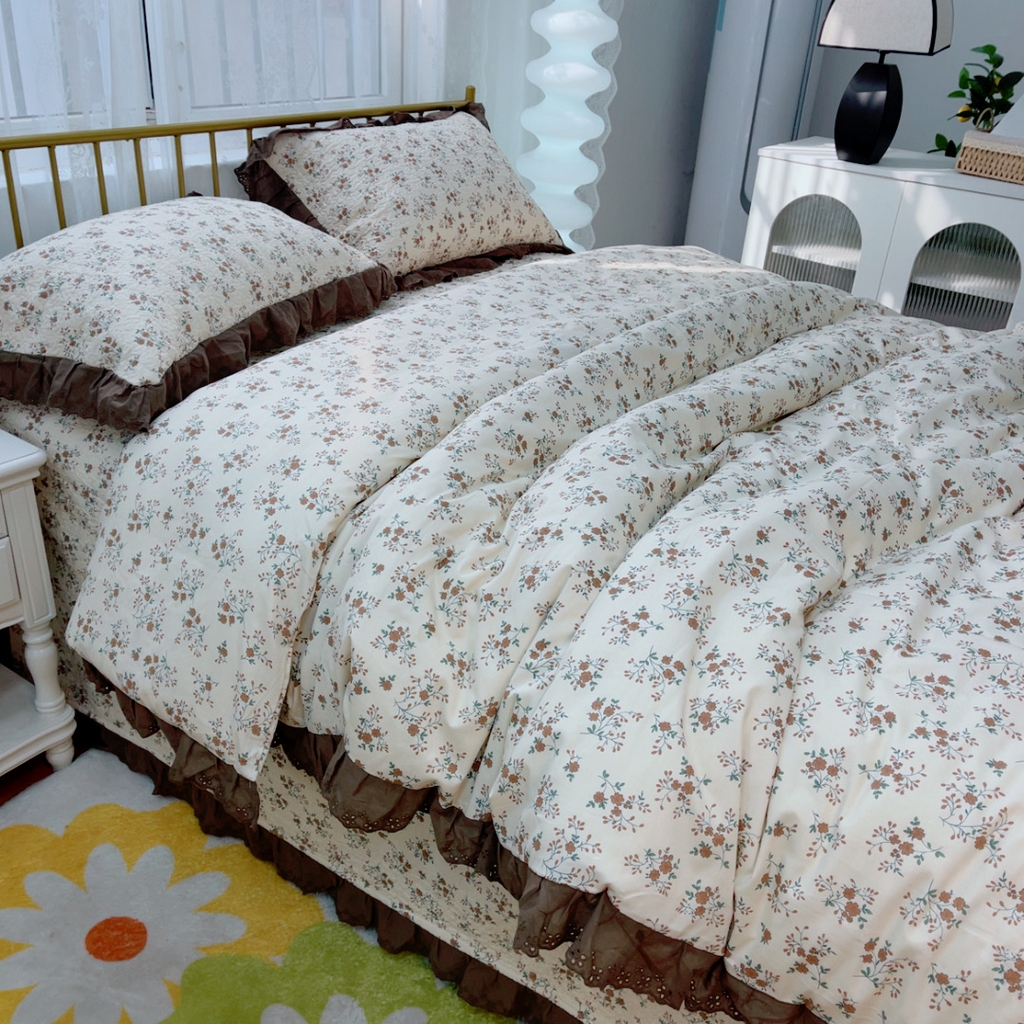 91家纺网 家纺一手货源 找家纺 暖居 2025春夏款高温砂洗棉花床盖三件套被套四件套同款纯棉夏被空调被四季 墨尔本