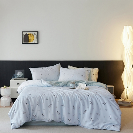 91家纺网 家纺一手货源 找家纺 （总）时年家纺 2025新款莱赛尔天丝印花系列四件套