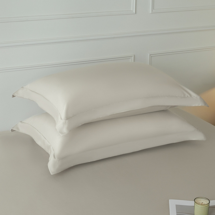 91家纺网 家纺一手货源 找家纺 涵宸2025新款天丝-天丝棉-纯色单枕套-场景1 枕套-太空灰