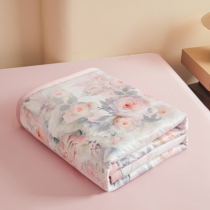 91家纺网 家纺一手货源 找家纺 （总）兴邦家纺 2026新款花香凉感印花夏被夏凉被