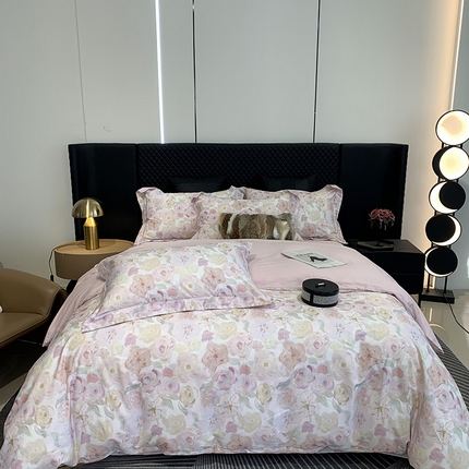 91家纺网 家纺一手货源 找家纺 （总）莱豫家纺 2025新款50支长绒棉数码印花四件套