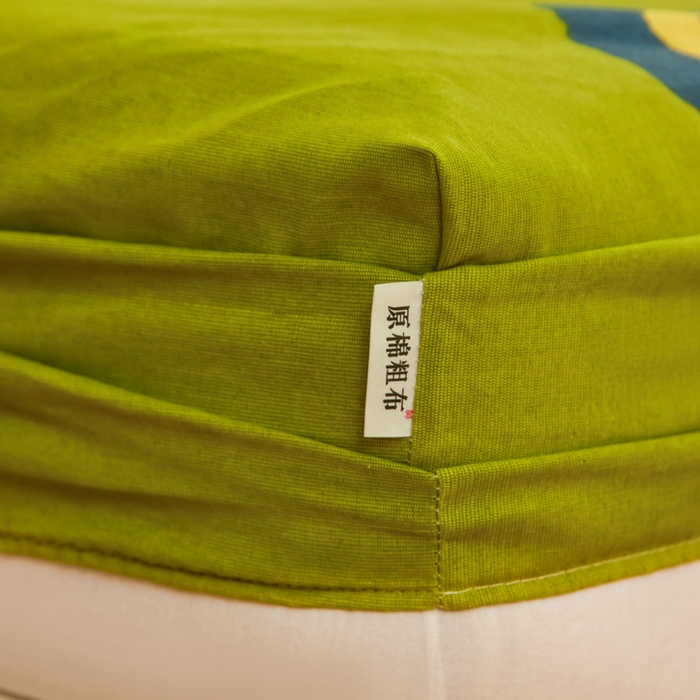 91家纺网 家纺一手货源 找家纺 棉乐町家居 2025新款锦柔老粗布印花床笠 小煤球