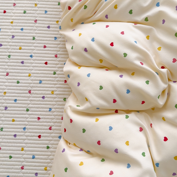 91家纺网 家纺一手货源 找家纺 （总）赫梵茜 2025新款有氧针织双层纱单床盖床盖三件套床盖四件套