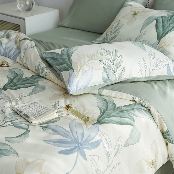 91家纺网 家纺一手货源 找家纺 （总）时年家纺 2025新款莱赛尔天丝印花系列四件套