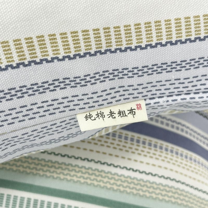 91家纺网 家纺一手货源 找家纺 新印象2025新款直角纯棉老粗布套件 床单款老粗布-伯爵