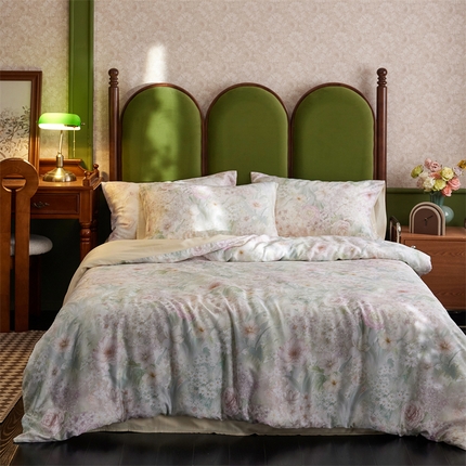 91家纺网 家纺一手货源 找家纺 （总）时年家纺 2025新款莱赛尔天丝印花系列四件套