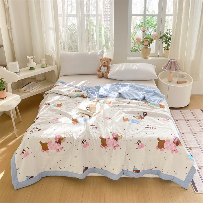 91家纺网 家纺一手货源 找家纺 梵蒂莎 2025云朵棉棉花夏被靠谱小狗