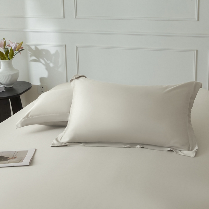 91家纺网 家纺一手货源 找家纺 涵宸2025新款天丝-天丝棉-纯色单床笠-场景1 床笠-太空灰