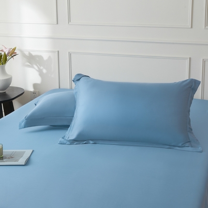 涵宸2025新款天丝-天丝棉-纯色单枕套-场景1 枕套-星耀兰