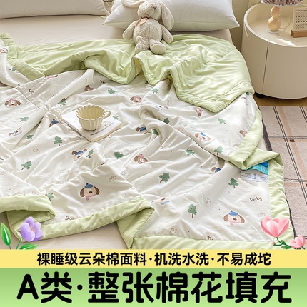 梵蒂莎 2025云朵棉棉花夏被治愈小狗