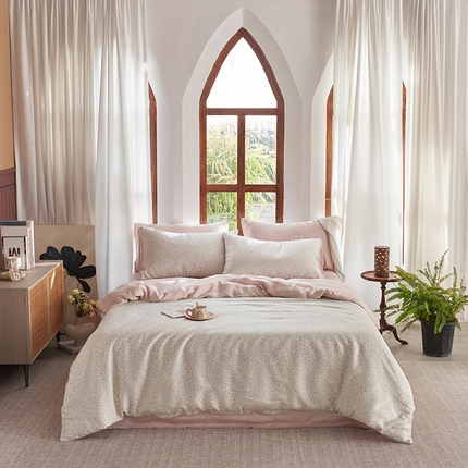 91家纺网 家纺一手货源 找家纺 （总）时年家纺 2025新款莱赛尔天丝印花系列四件套