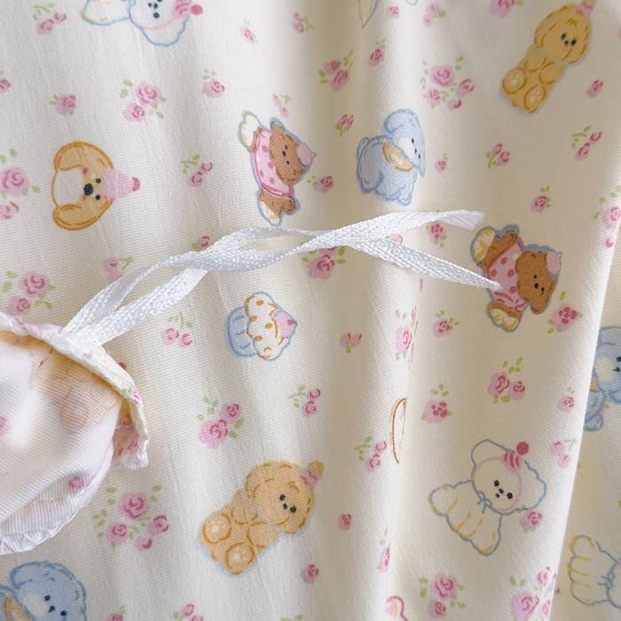 91家纺网 家纺一手货源 找家纺 赫梵茜 2025新款有氧针织双层纱单床盖床盖三件套床盖四件套 软萌萌