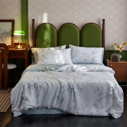 91家纺网 家纺一手货源 找家纺 （总）时年家纺 2025新款莱赛尔天丝印花系列四件套