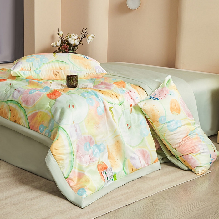 91家纺网 家纺一手货源 找家纺 （总）兴邦家纺 2026新款花香凉感印花夏被夏凉被