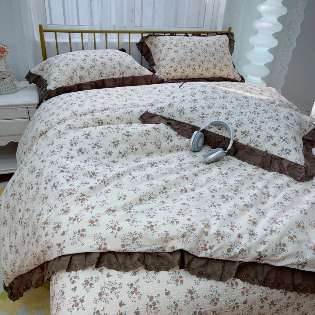 91家纺网 家纺一手货源 找家纺 暖居 2025春夏款高温砂洗棉花床盖三件套被套四件套同款纯棉夏被空调被四季 墨尔本