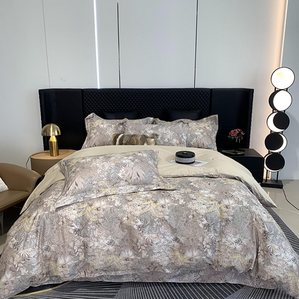 91家纺网 家纺一手货源 找家纺 （总）莱豫家纺 2025新款50支长绒棉数码印花四件套