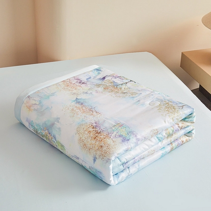 91家纺网 家纺一手货源 找家纺 （总）兴邦家纺 2026新款花香凉感印花夏被夏凉被