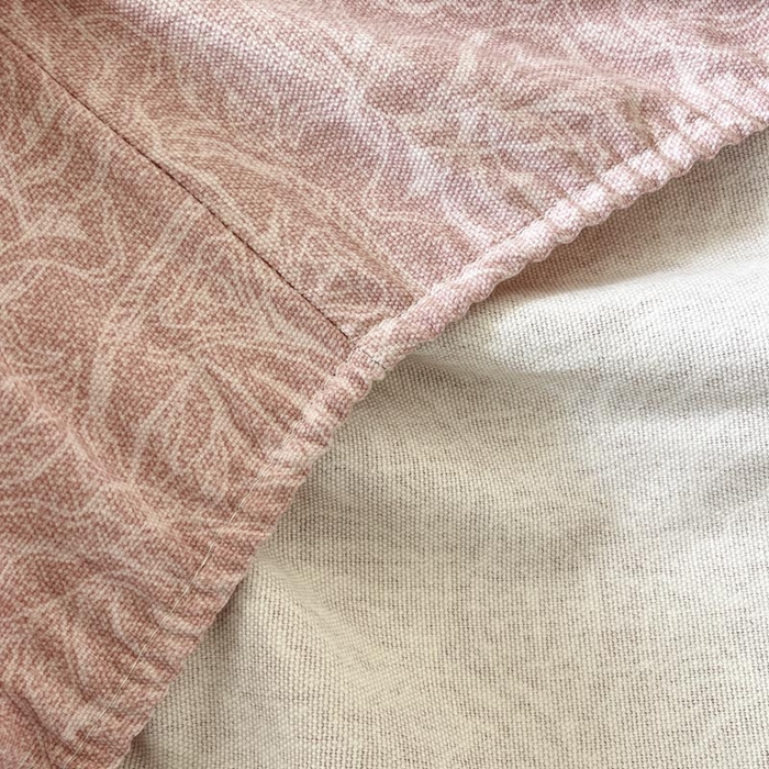 91家纺网 家纺一手货源 找家纺 新印象2025新款直角纯棉老粗布套件 床笠款 老粗布 --萝梦红