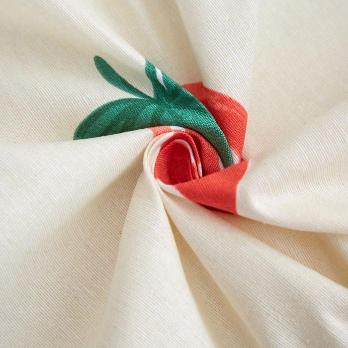 91家纺网 家纺一手货源 找家纺 棉乐町家居 2025新款锦柔老粗布印花床笠 暖心