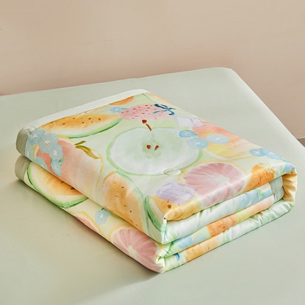 91家纺网 家纺一手货源 找家纺 （总）兴邦家纺 2026新款花香凉感印花夏被夏凉被