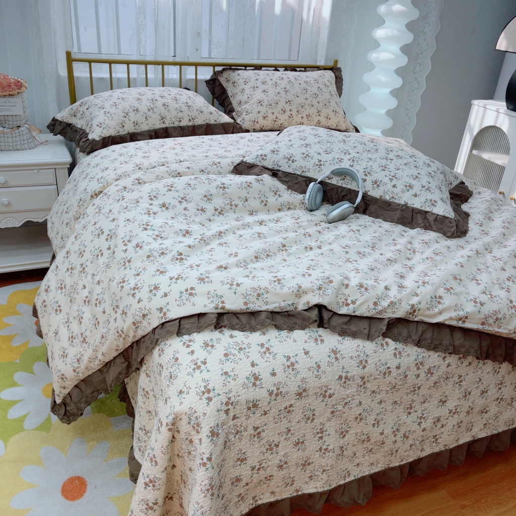 91家纺网 家纺一手货源 找家纺 暖居 2025春夏款高温砂洗棉花床盖三件套被套四件套同款纯棉夏被空调被四季 墨尔本