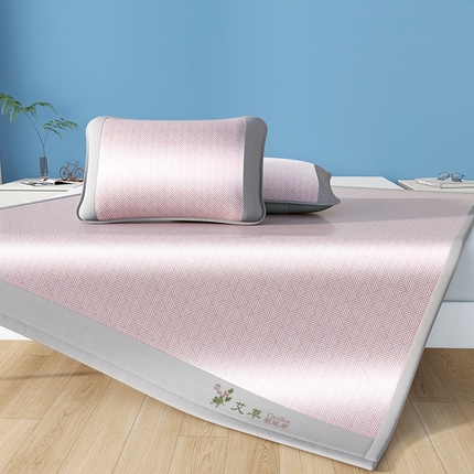 （总）青雅席业 2025新款凉感艾草冰藤席凉席