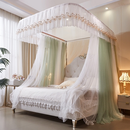 91家纺网 家纺一手货源 找家纺 （总）艺利轩 2025新款双层纱导轨蚊帐