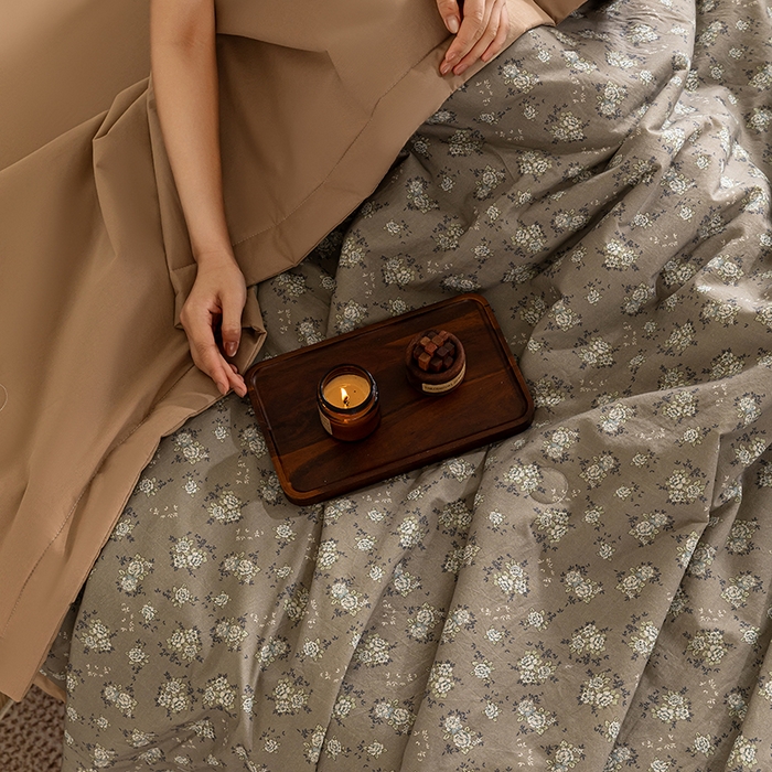 91家纺网 家纺一手货源 找家纺 吾诺 2025 全棉印花单层纱大豆夏被四件套夏凉被空调被子被芯全棉夏被 秘境花园