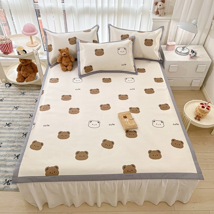 91家纺网 家纺一手货源 找家纺 （总）川悦生活 2025新款600D立体宽边冰丝印花凉席