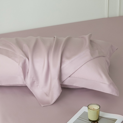 91家纺网 家纺一手货源 找家纺 涵宸2025新款天丝-天丝棉-纯色单枕套-场景1 枕套-紫语
