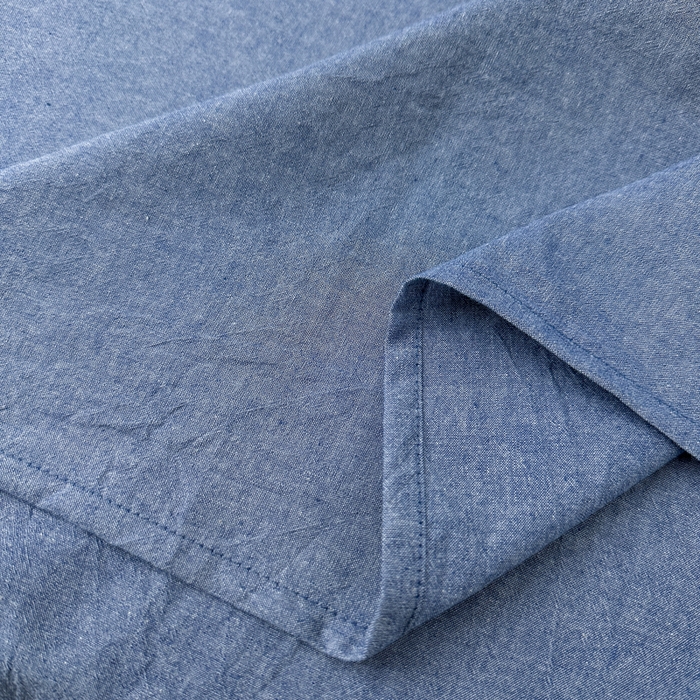 91家纺网 家纺一手货源 找家纺 嘉汀兰家居  2025新款A类母婴级有氧全棉色织水洗棉小清新印花床单单品单床单床单单件 牛仔蓝