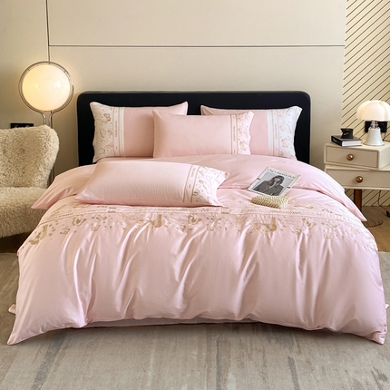 91家纺网 家纺一手货源 找家纺 （总）卡巴伦2025新款全棉刺绣四件套