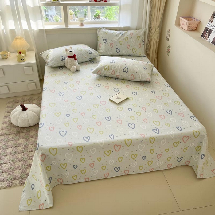 91家纺网 家纺一手货源 找家纺 新印象2025新款直角纯棉老粗布套件 床单款老粗布-简爱