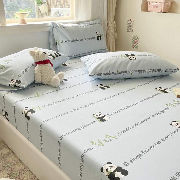 91家纺网 家纺一手货源 找家纺 新印象2025新款直角纯棉老粗布套件 床笠款 老粗布 -盼达