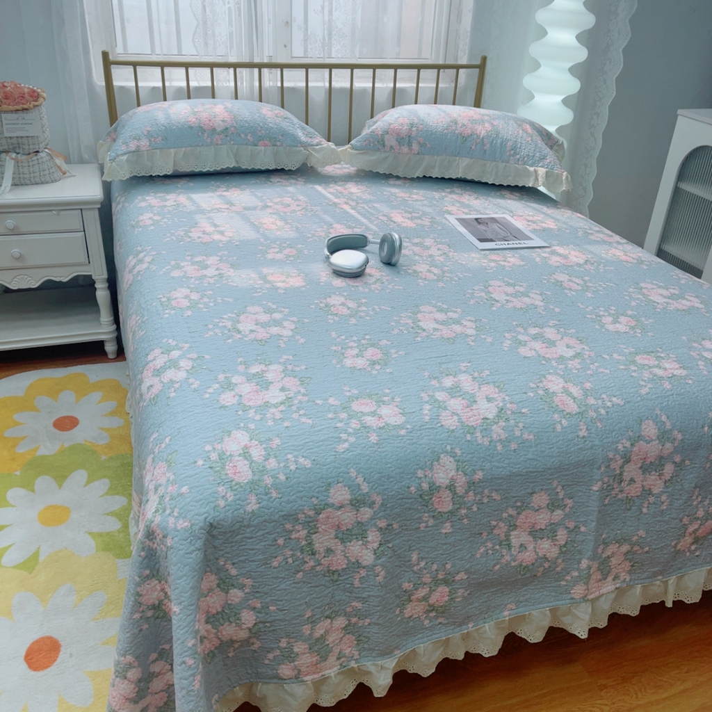 91家纺网 家纺一手货源 找家纺 暖居 2025春夏款高温砂洗棉花床盖三件套被套四件套同款纯棉夏被空调被四季 苏里南